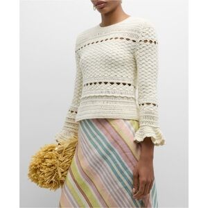 Zimmermann
Waverly Crochet Crewneck Top
Size medium